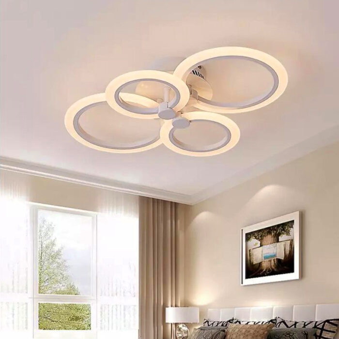 lustra led cercuri