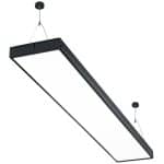 Panou LED Suspendat si Aplicat, Lumina Rece, 6000K, 72W, Negru 117x28 cm - imagine 10