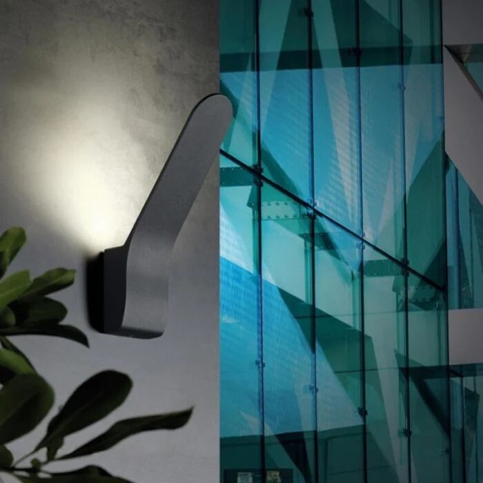 Aplica Exterior Raven, Material Aluminiu, IP54, Lumina Neutra, 8W, Negru