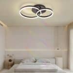 Lustra LED Junifer cu Telecomanda, 3 Tipuri de Lumina, Intensitate Reglabila, 154W, Maro - imagine 2