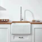 Baterie Bucătărie din Inox, Pipă extensibilă cu Comandă Dublă, Racord inclus, Crom - imagine 3