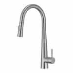 Baterie Bucătărie din Inox, Pipă extensibilă cu Comandă Dublă, Racord inclus, Crom