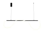 Lustra LED Neon Flex cu Telecomanda, 52W, Negru 150 cm - imagine 7