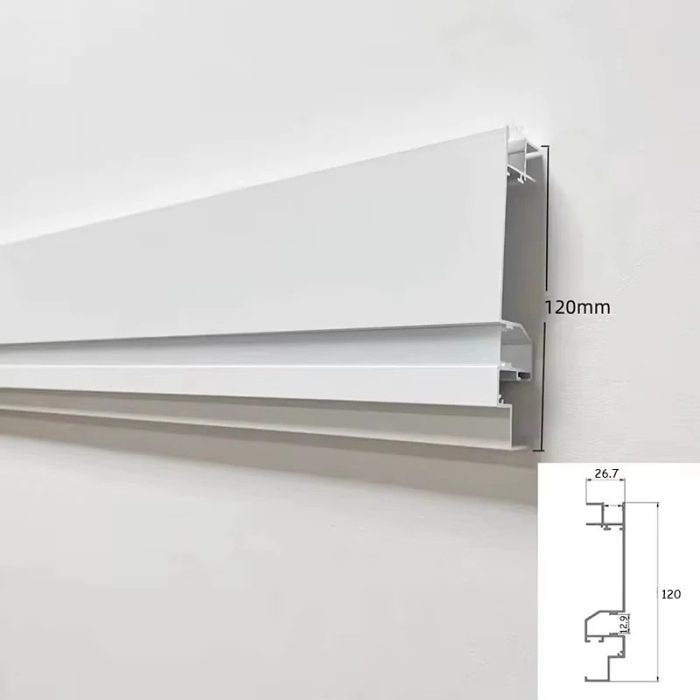 Profil LED Aplicat, Lungime 3m, Aluminiu, Alb (1)