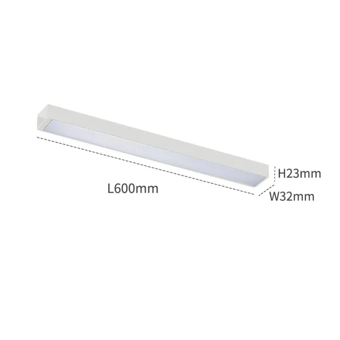 Banda LED, Sina Magnetica Aplicata Slim, Lumina Neutra, 20W, Alb - imagine 2