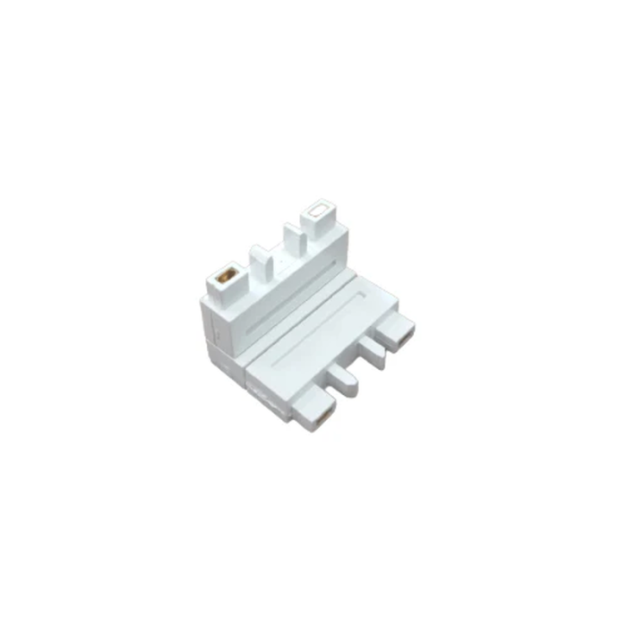 Conector Colt Tavan Si Perete, Sina Magnetica Aplicata Slim, Alb