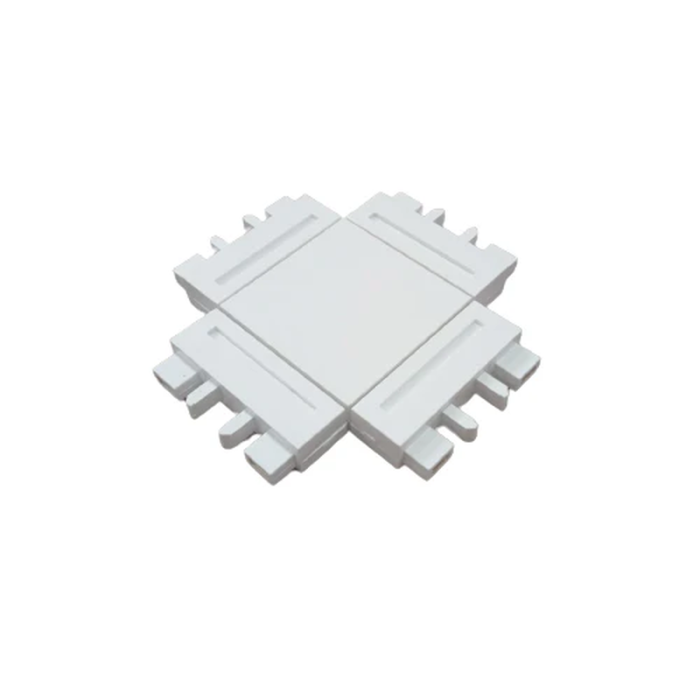 Conector Forma X, Sina Magnetica Aplicata Slim, Alb