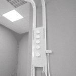 Panel de Dus Lux, Efect de Ploaie, 4 Functii Apa, Alb - imagine 2
