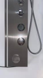 Panel de Dus cu Efect de Ploaie si Jeturi cu Masaj, LED Incorporat, Crom Periat - imagine 4
