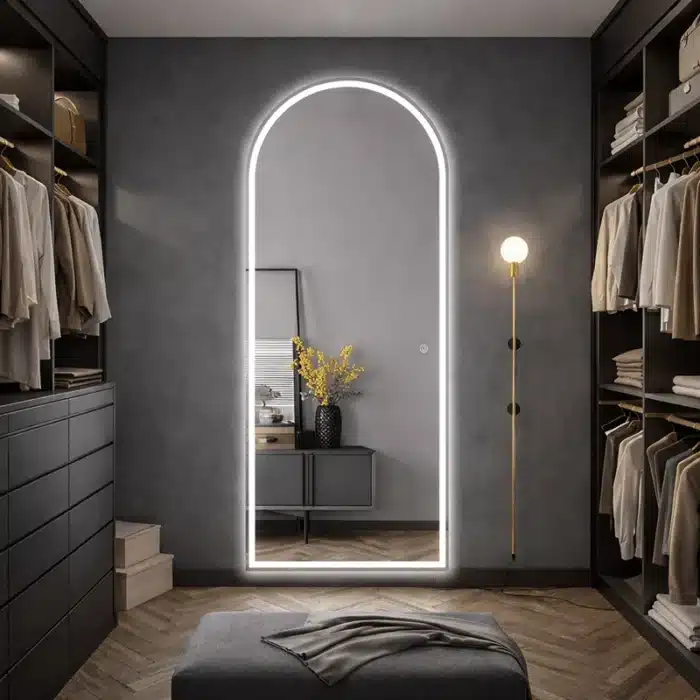 Oglindă LED Hol Premium 70×170 cm, 3 Tipuri de Lumină - Calda, Rece, Neutra - imagine 3