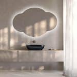 Oglindă LED Norisor Premium 80×60 cm, Touch, 3 Tipuri Lumină - Calda, Rece, Naturala