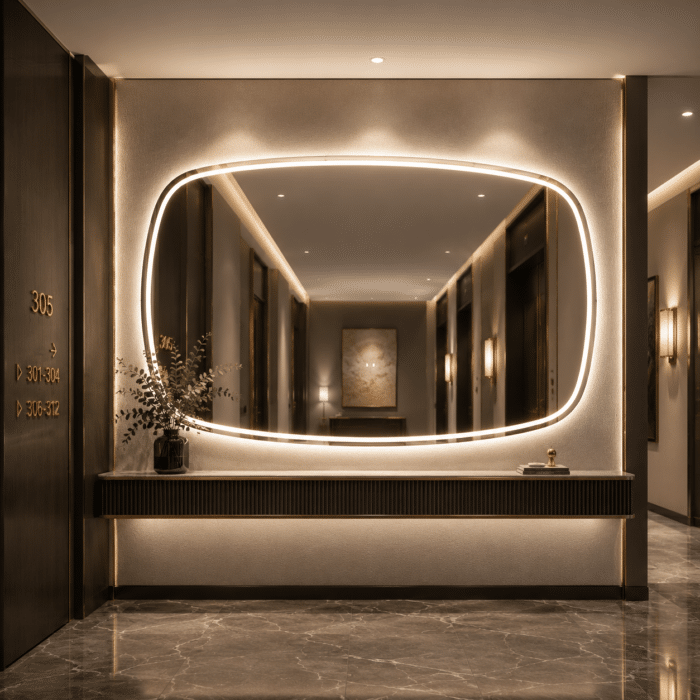 Oglindă LED Ovala Premium 150×85 cm, 3 Tipuri de Lumină - Calda, Rece, Neutra - imagine 5