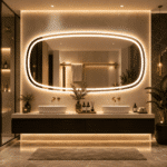 Oglindă LED Ovala Premium 150×85 cm, 3 Tipuri de Lumină - Calda, Rece, Neutra - imagine 2