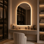 Oglindă LED Premium 75×80 cm, 3 Tipuri de Lumină - Calda, Rece, Neutra, Cu Buton Touch - imagine 5