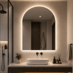 Oglindă LED Premium 75×80 cm, 3 Tipuri de Lumină - Calda, Rece, Neutra, Cu Buton Touch - imagine 3