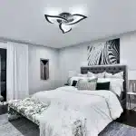 Lustră LED 3 Petale Negru 42W cu Telecomandă, Dimabilă, 3 Tipuri de Lumină - imagine 6