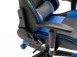 Scaun Gaming PREMIUM Immersion Chairs Blue BOC-778, Negru-Albastru - imagine 6
