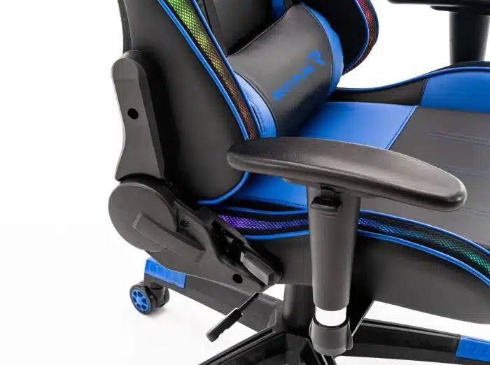 Scaun Gaming PREMIUM Immersion Chairs Blue BOC-778, Negru-Albastru - imagine 6