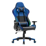 Scaun Gaming PREMIUM Immersion Chairs Blue BOC-778, Negru-Albastru - imagine 8
