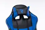 Scaun Gaming Tron Thrones Blue-Black, Recliner, Spătar Reglabil 150°, Negru, Albastru - imagine 5