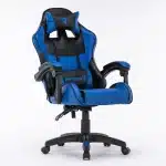 Scaun Gaming Tron Thrones Blue-Black, Recliner, Spătar Reglabil 150°, Negru, Albastru - imagine 6