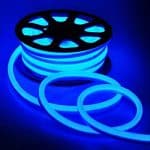 Bandă LED Lumina Albastra, Siliconata FCOB 230V 10W/m IP65 – Lumină Continuă, Vânzare la Metru - imagine 6
