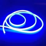 Bandă LED Lumina Albastra, Siliconata FCOB 230V 10W/m IP65 – Lumină Continuă, Vânzare la Metru - imagine 3