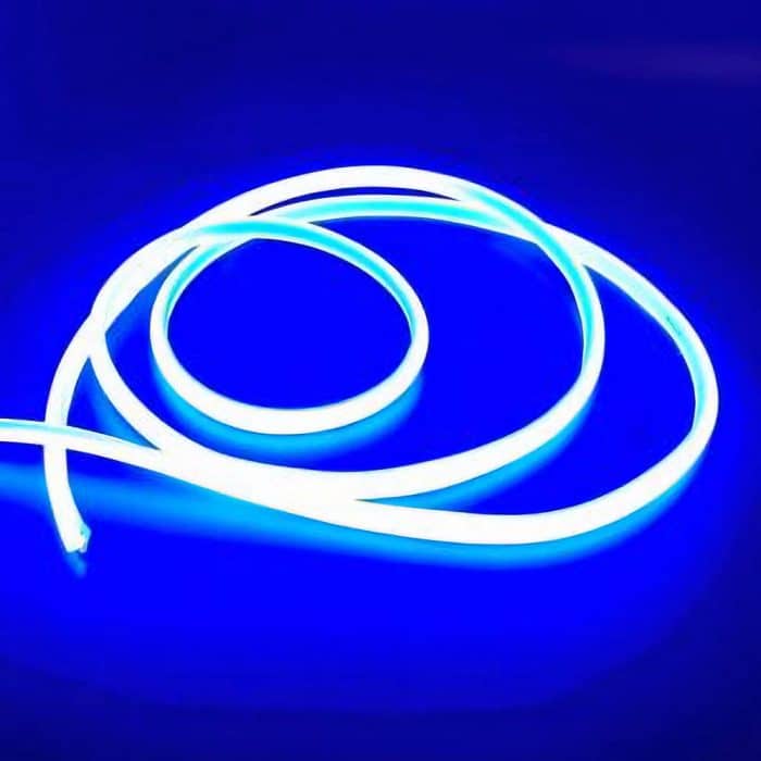 Bandă LED Lumina Albastra, Siliconata FCOB 230V 10W/m IP65 – Lumină Continuă, Vânzare la Metru - imagine 3