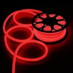 Bandă LED Lumina Rosie, Siliconata FCOB 230V 10W/m IP65 – Lumină Continuă, Vânzare la Metru - imagine 5