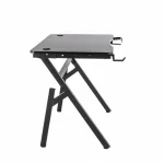 Birou de Gaming, 501 Black, 120x60x73CM - imagine 14