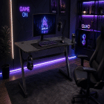 Birou de Gaming, 503, negru, 120x60x73cm - imagine 2