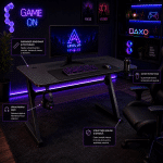 Birou de Gaming, 503, negru, 120x60x73cm - imagine 4