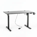 Birou de Gaming, 506 Black Inaltime Reglabila 120x60x73CM - imagine 14