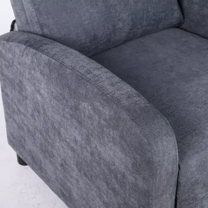 Fotoliu Recliner Premium din Stofă Gri Închis – Confort și Relaxare Modernă - imagine 7