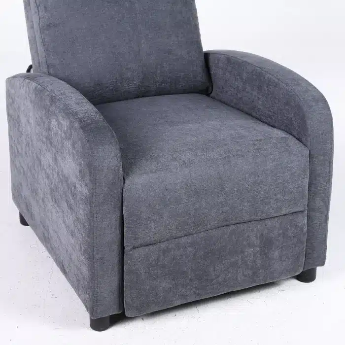 Fotoliu Recliner Premium din Stofă Gri Închis – Confort și Relaxare Modernă - imagine 6