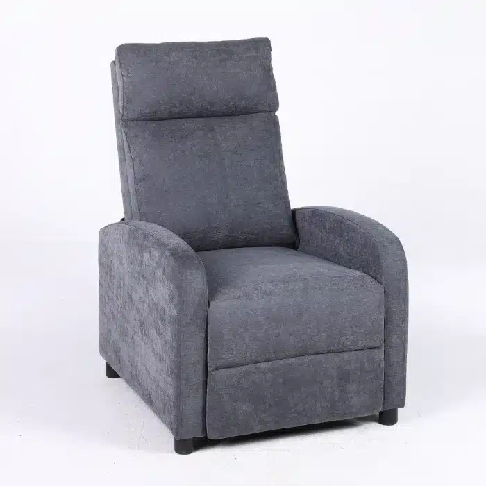 Fotoliu Recliner Premium din Stofă Gri Închis – Confort și Relaxare Modernă - imagine 15