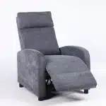 Fotoliu Recliner Premium din Stofă Gri Închis – Confort și Relaxare Modernă - imagine 5