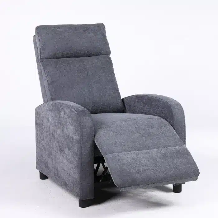 Fotoliu Recliner Premium din Stofă Gri Închis – Confort și Relaxare Modernă - imagine 5
