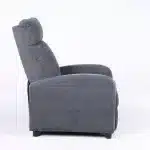 Fotoliu Recliner Premium din Stofă Gri Închis – Confort și Relaxare Modernă - imagine 17