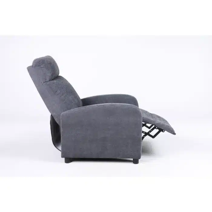 Fotoliu Recliner Premium din Stofă Gri Închis – Confort și Relaxare Modernă - imagine 12