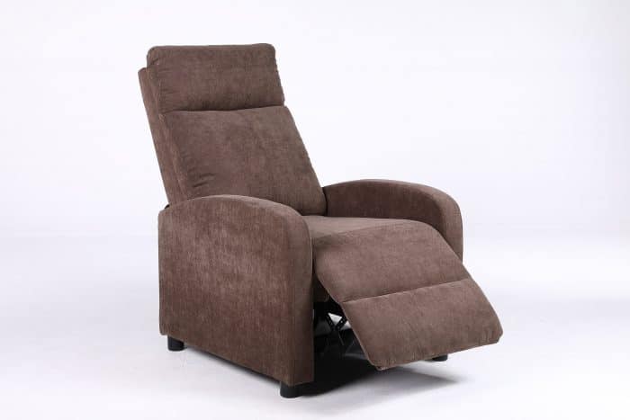 Fotoliu Recliner Premium din Stofă Maro – Confort și Relaxare Modernă - imagine 5