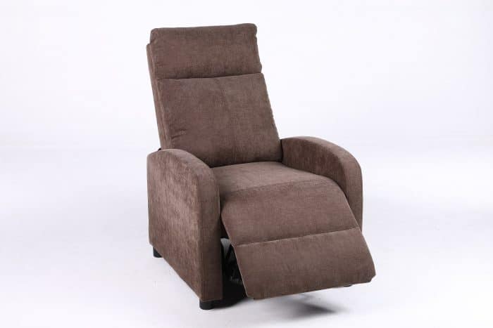 Fotoliu Recliner Premium din Stofă Maro – Confort și Relaxare Modernă - imagine 12