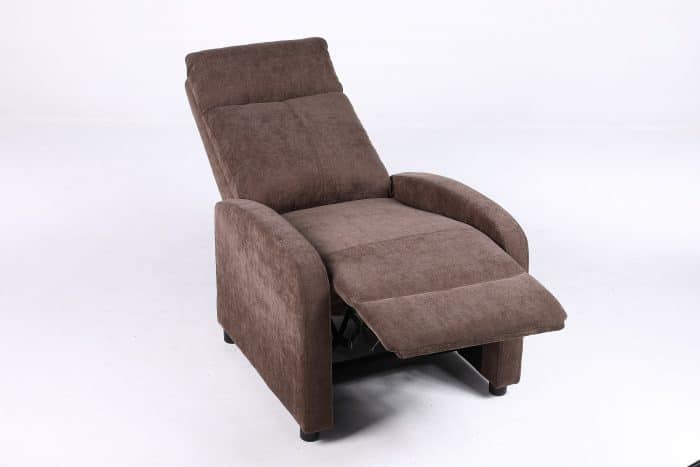 Fotoliu Recliner Premium din Stofă Maro – Confort și Relaxare Modernă - imagine 11