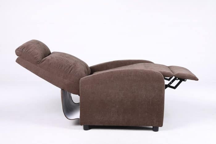 Fotoliu Recliner Premium din Stofă Maro – Confort și Relaxare Modernă - imagine 4