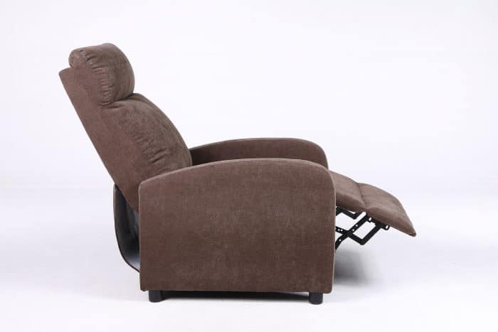 Fotoliu Recliner Premium din Stofă Maro – Confort și Relaxare Modernă - imagine 3