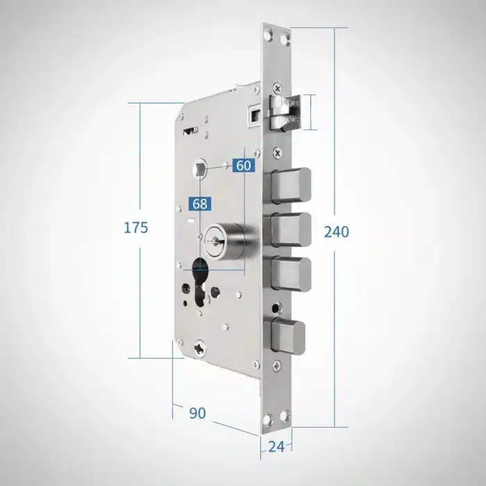 Încuietoare Smart YALLA pentru Ușă cu Amprentă, PIN, Card și Cheie – Finisaj Bronz Antichizat - imagine 6