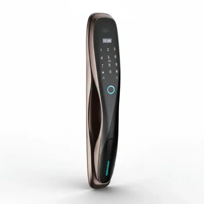 Încuietoare Smart YALLA pentru Ușă cu Amprentă, PIN, Card și Cheie – Finisaj Bronz Antichizat - imagine 3