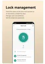 Încuietoare Smart pentru Ușă Cyber Bronz cu Amprentă, PIN, Card, Aplicație Tuya și Cheie - imagine 4