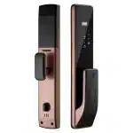Încuietoare Smart pentru Ușă VELLA Negru-Auriu cu Amprentă, PIN, Card și Cheie - imagine 3