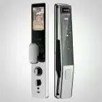 Încuietoare Smart pentru Ușă cu Recunoaștere Facială, Amprentă și Tuya, Negru - Argintiu - imagine 5